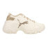 Фото #1 товара Puma Pulsar Monogram Wedge Womens Off White Sneakers Casual Shoes 39663302