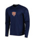 Фото #3 товара Men's Navy Chicago Bears Interval Long Sleeve Raglan T-shirt