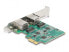 Фото #2 товара Delock PCI Express x1 Card to 2 x RJ45 2.5 Gigabit LAN RTL8125 - Internal - Wired - PCI Express - Ethernet - 2500 Mbit/s - White