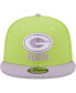 Men's Neon Green, Lavender Green Bay Packers Two-Tone Color Pack 9FIFTY Snapback Hat