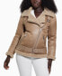 Фото #1 товара Women's Faux-Shearling Asymmetric Moto Coat