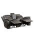 Фото #3 товара White Label Lola 74" Double Reclining Loveseat