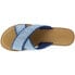 TOMS Viv Fringe Flat Womens Blue Casual Sandals 10011778