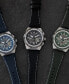 Eco-Drive Men's Chronograph Promaster Skyhawk Blue Leather Strap Watch 46mm