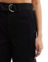 River Island belted cargo utility trouser in black