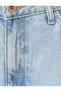 Фото #6 товара Düz Paça Kot Pantolon Yüksek Bel Cepli - Nora Longer Straight Jeans
