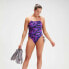 SPEEDO Allover Lattice-Back Swimsuit