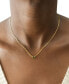 ფოტო #2 პროდუქტის Green Tourmaline Bezel 18" Pendant Necklace (1/2 ct. t.w.) in Gold Vermeil, Created for Macy's