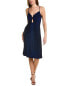 Aidan By Aidan Mattox Lurex Mini Dress Women's Blue 6