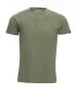 Фото #1 товара Men's Basic Henley Neck Short Sleeve T-shirt