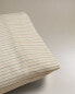 Фото #8 товара Striped cotton linen pillowcase