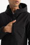 Fit Su Itici Regular Fit Kapüşonlu Softshell Mont