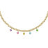 Luxury gilded necklace with Poetica crystals SAUZ01