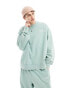 Фото #1 товара COLLUSION STUDIOS sweatshirt in teal wash co-ord