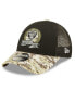 Big Boys Black, Camo Las Vegas Raiders 2022 Salute To Service 9FORTY Snapback Trucker Hat