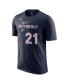 Фото #2 товара Men's Joel Embiid Navy Philadelphia 76ers 2023/24 City Edition Name and Number T-shirt