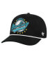 Фото #1 товара Men's Black Florida Marlins Cooperstown Collection Premier Hitch Adjustable Hat