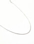 Lost Souls stainless steel 41mm snake chain necklace in silver