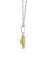 Фото #2 товара Le Vian sunny Yellow Diamond (3/8 ct. t.w.) & Vanilla Diamond Accent Starflower Pendant Necklace in Platinum & 14K Gold
