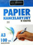 Interdruk Papier kancelaryjny w kratkę A3/100 arkuszy