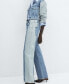 Фото #4 товара Women's Two-Tone Straight Jeans
