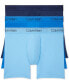 ფოტო #1 პროდუქტის Men's 3-Pack Microfiber Stretch Boxer Briefs Underwear