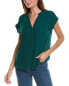 Фото #1 товара Vince Camuto V-Neck Front Placket Top Women's S