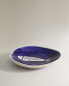 Blue soap dish