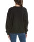 Terez Large Gemstone Classic Crewneck Sweatshirt Women's Black S