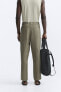 100% linen trousers