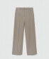 ფოტო #2 პროდუქტის Women's Wide Leg Pleated Pants