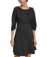 Фото #1 товара Women's 3/4-Sleeve Ruched A-Line Dress
