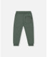 Baby Boys Baby Fleece Sweatpants With Zip Pockets Forest Green Зеленый, 18 месяцев - фото #3