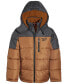 Big Boys Quilted Full-Zip Hooded Puffer Jacket