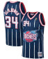 ფოტო #2 პროდუქტის Men's Hakeem Olajuwon Navy Houston Rockets 1996-97 Hardwood Classics Swingman Jersey