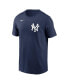 ფოტო #3 პროდუქტის Big Boys and Girls Anthony Volpe Navy New York Yankees Name and Number T-shirt