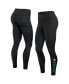 ფოტო #1 პროდუქტის Women's Black Miami Dolphins Wordmark Stacked Leggings