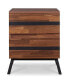 Karine End Table In Walnut & Black