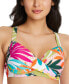 Фото #1 товара Bleu by Rod Beattie Wild at Heart Over The Shoulder Bikini Top Multi Size 38DD