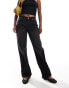 Фото #4 товара Bershka straight leg jeans in washed black