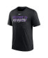 Men's Heather Black Colorado Rockies Home Spin Tri-Blend T-shirt