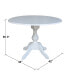 Фото #7 товара 42" Round Dual Drop Leaf Pedestal Table