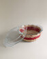 Small glass rattan serving dish