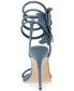 Фото #3 товара Women's Ennzo Flower Coil Leg-Wrap Stiletto Dress Sandals