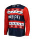 ფოტო #4 პროდუქტის Men's Navy New England Patriots Team Ugly Pajama Set