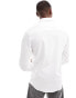 Jack & Jones linen shirt with long sleeve in white