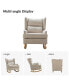 Фото #12 товара Batter son Modern Wingback Rocking Accent Chair With Solid Wooden legs