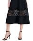 Фото #4 товара Women's Sleeveless Lace-Inset Midi Dress