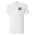 Puma Graphics Blocks Crew Neck Short Sleeve T-Shirt Mens White Casual Tops 6225