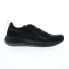 Reebok Lite Plus 4 Mens Black Canvas Lace Up Athletic Running Shoes